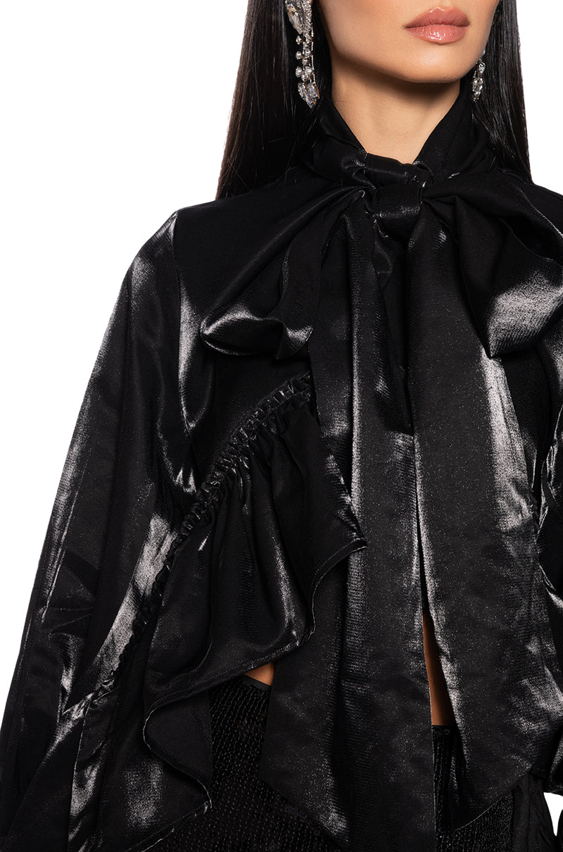 Full View Significantly Me Ruffle Hem Blouse