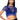 Front View Silent Moves Open Back Rhinestone Top In Royal Blue