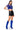 Side View Silent Moves Open Back Rhinestone Top In Royal Blue