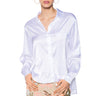 Front View Silky Smooth Button Down Blouse