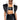 Front View Simply Aspen Sherpa Lined Crop Vest In Black