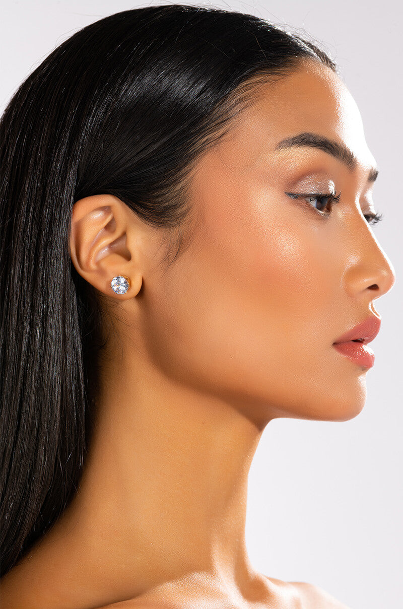 Front View Simply Charming Cz Stud Set