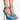 Front View Sinful Pleasures Strappy Stiletto Sandal In Blue