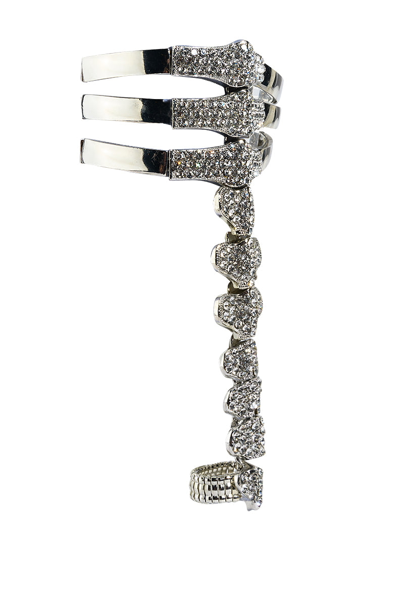 Back View Skeleton Bracelet And Ring Hand Armor