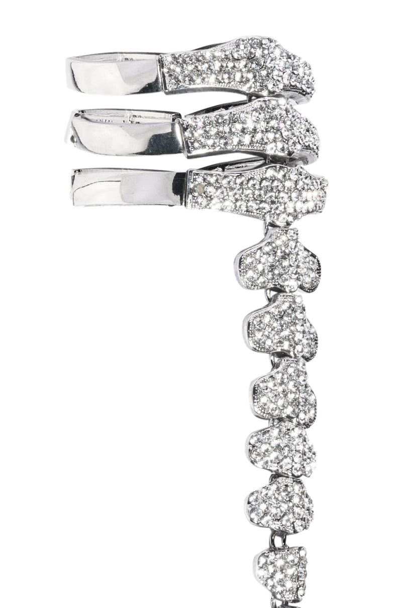 Detail View Skeleton Bracelet And Ring Hand Armor