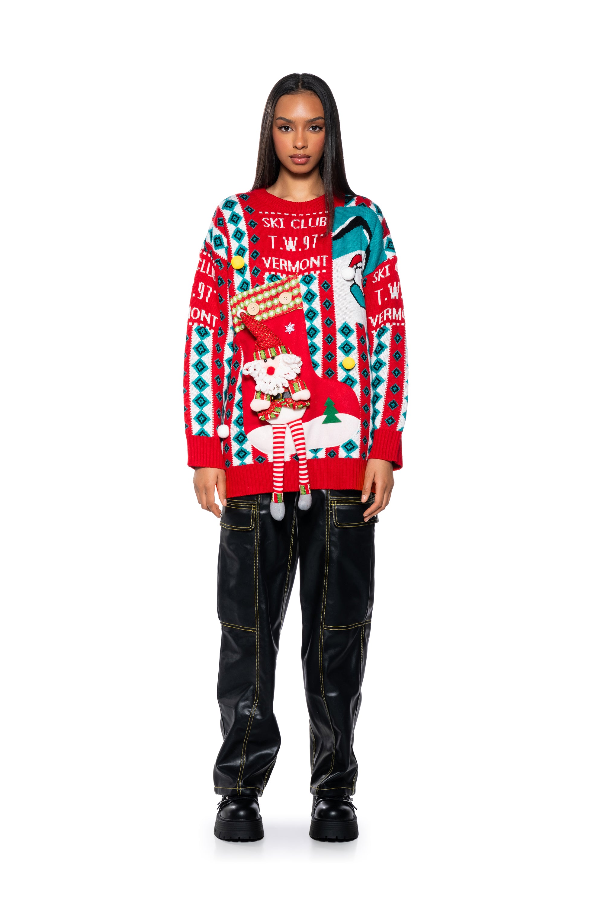 Extra View Ski Club Holiday Sweater