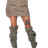 Front View Skyler Front Pocket Mini Skirt