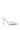 Side View Skymore Studded Western Mule Pump In White