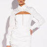 Front View Slay Day Mini Dress With Corset Top