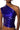 Extra View Sleek Vinyl One Shoulder Top In Purple