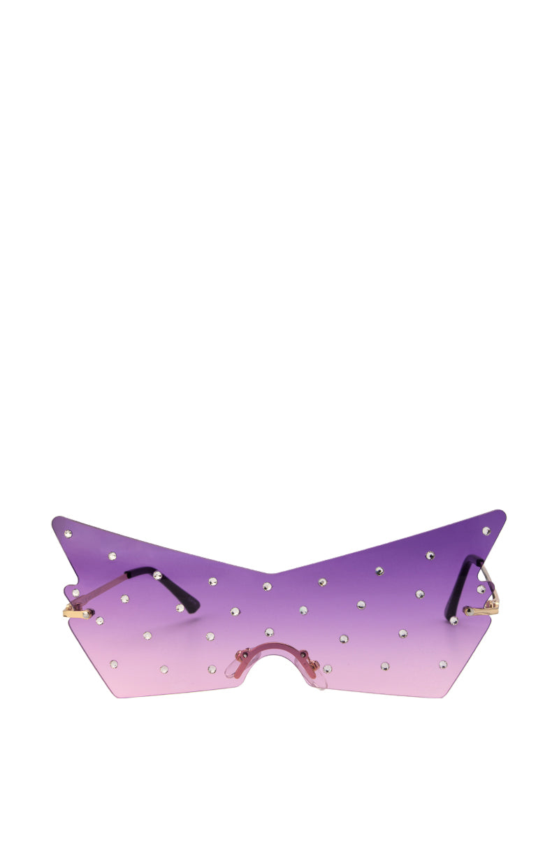 Side View Slight Work Embellished Sunnies