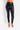 Front View Slim Thicc Faux Leather Leggings  in Black