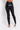 Back View Slim Thicc Faux Leather Leggings  in Black