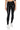 Front View Slim Thicc Faux Leather Leggings With 4 Way Stretch