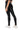 Back View Slim Thicc Faux Leather Leggings With 4 Way Stretch