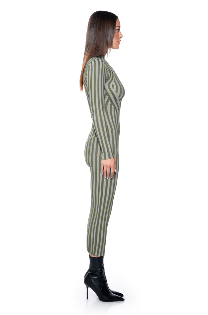 Back View Slink My Way Knit Maxi Dress