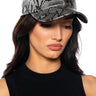 Front View Slither Slick Metallic Snake Baseball Hat