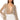 Front View Slow Motion Long Sleeve Wrap Front Bodysuit In Champagne