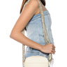 Front View Smells Like Teen Spirit Rhinestone Fringe Crossbody Bag