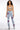 Extra View Smiley Faces Rhinestone High Rise Straight Leg Jeans