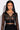 Front View Smoke Show Cropped Mesh Sweatshirt