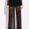 Front View Smoke Show Wide Leg Mesh Pant