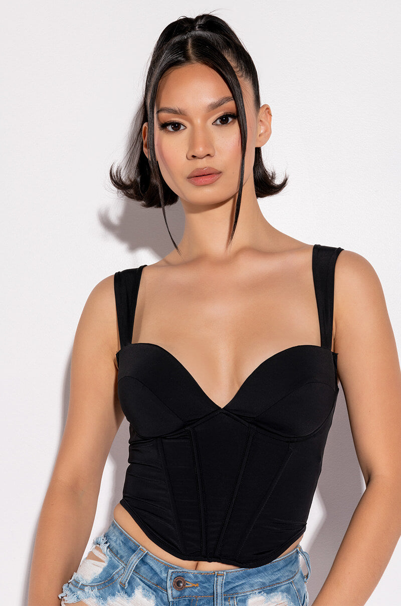Front View Smoke Signals Corset Tank