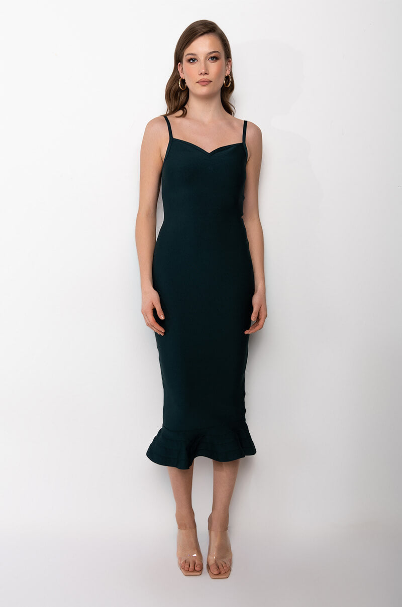 Side View Smooth Moves Bandage Midi Dress