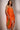 Front View Smooth Operator Ruched Mini Dress In Orange