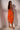 Extra View Smooth Operator Ruched Mini Dress In Orange