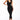 Front View Smoothed Out Ribbed Double Layer Midi Dress