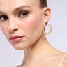 Front View Snake Charmer Earring In Gold