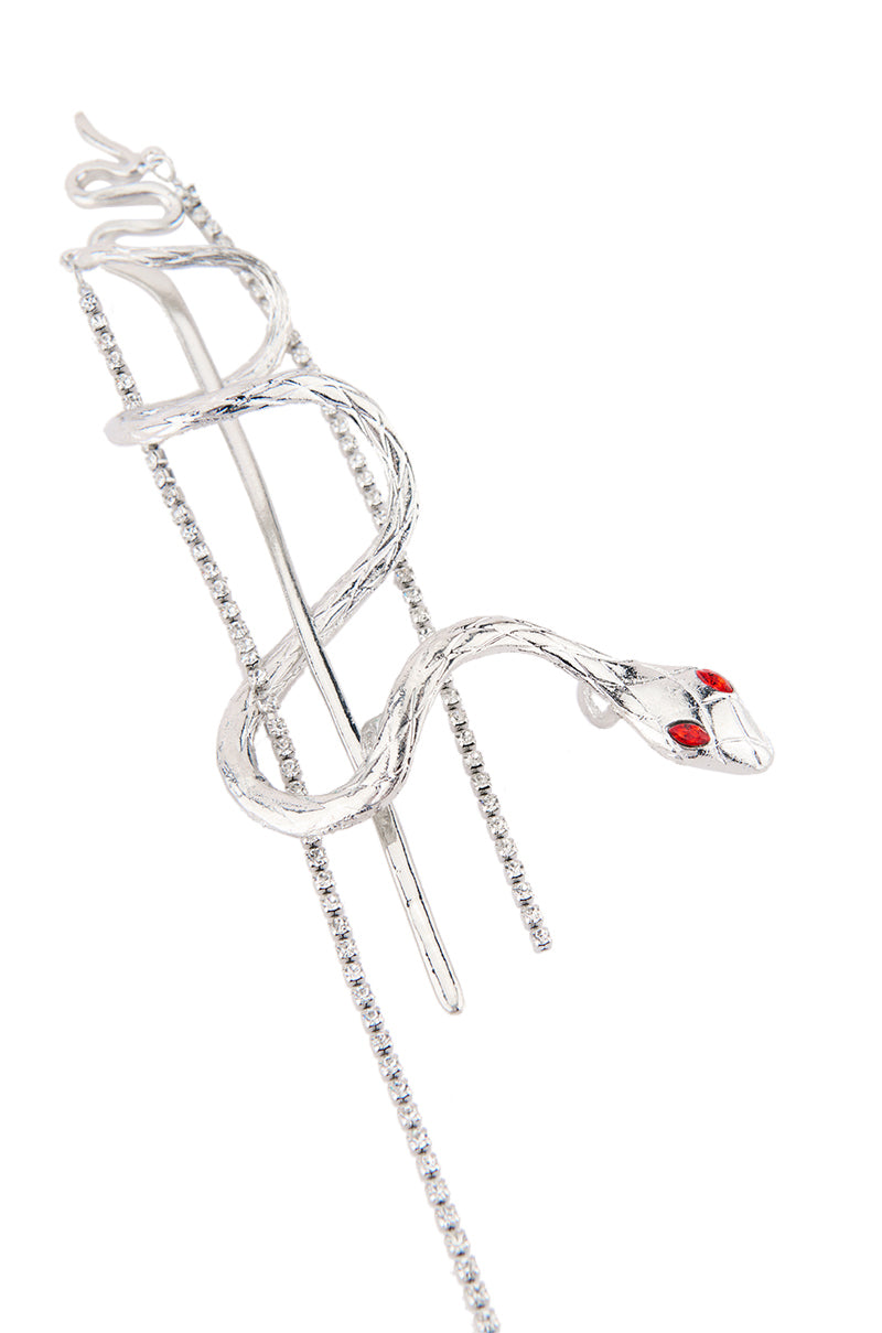 Back View Snake Charmer Hair Clip