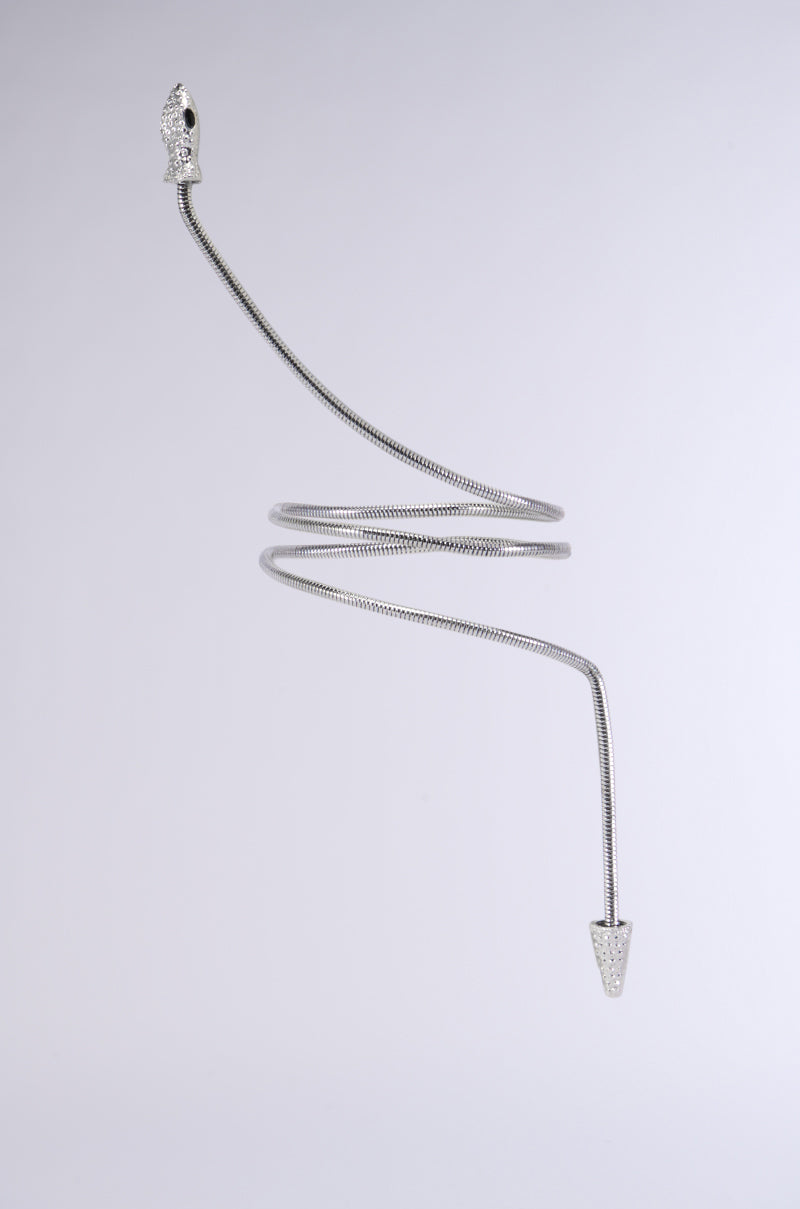 Back View Snake Coil Earring