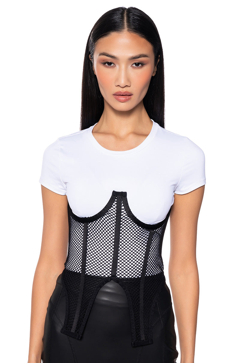 Front View Snatch Me Underbust Corset Belt