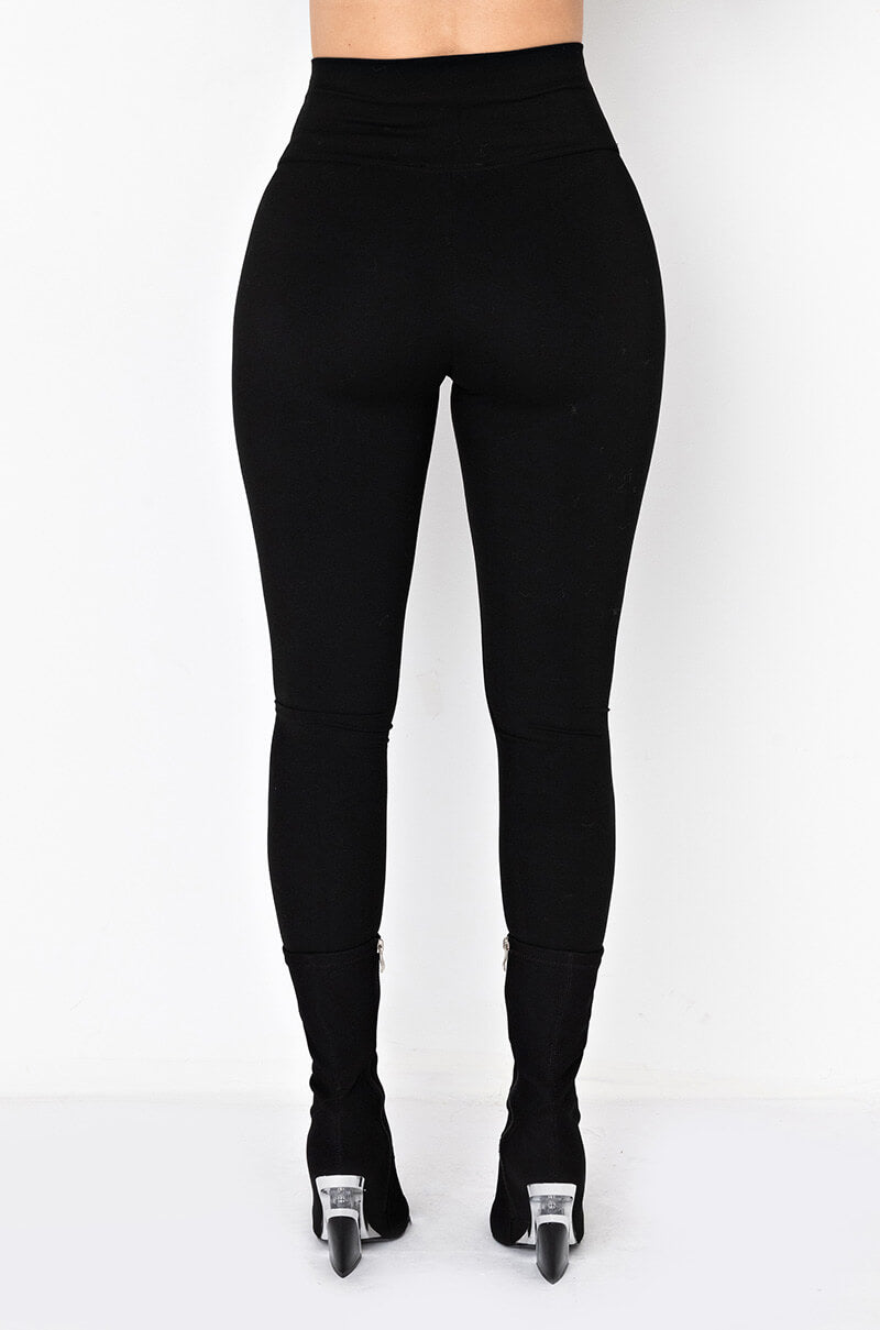 Back View Snatched High Rise Softest Strechiest Leggings