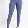 Front View Snatched High Rise Softest Strechiest Leggings in Grey