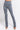 Front View Snatched Stacked High Rise Legging in Grey