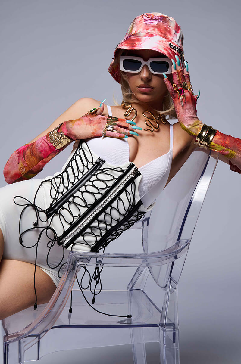 SNEAKERHEAD LACE UP CORSET BELT view 0
