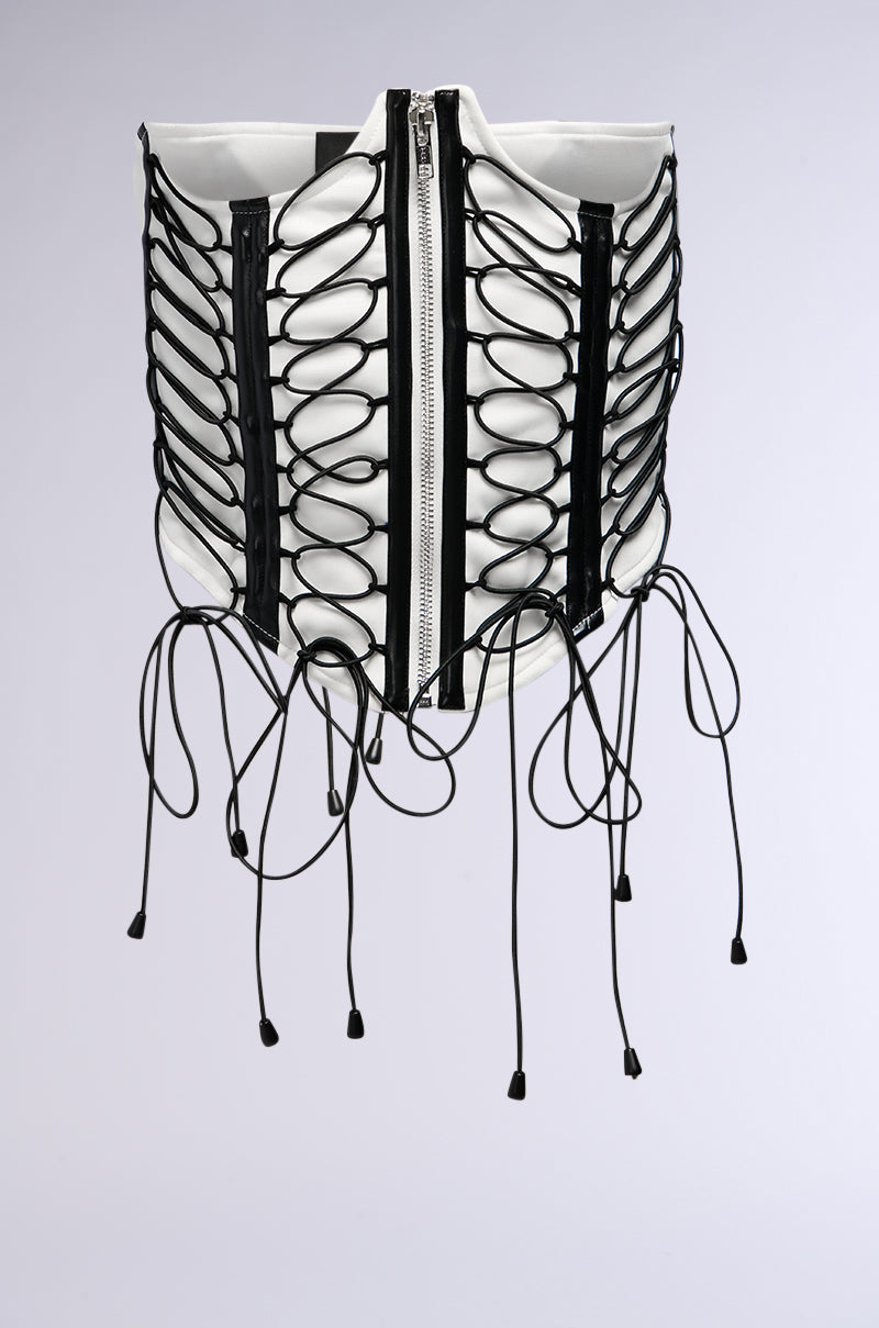 Back View Sneakerhead Laceup Corset Belt