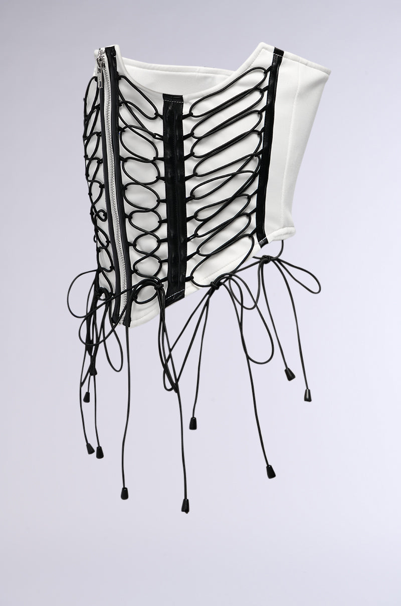 Detail View Sneakerhead Laceup Corset Belt
