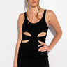 Front View So Fire Bodycon Cut Out Mini Dress