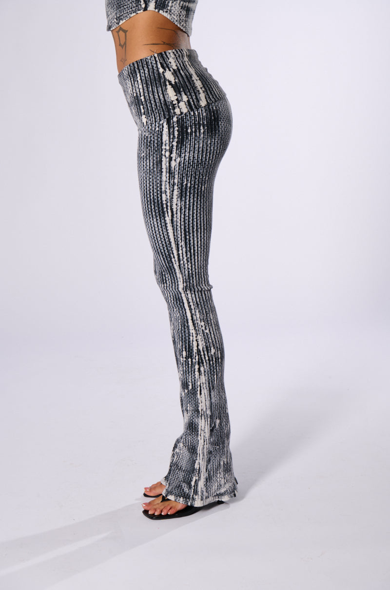 Back View So Flashy Mineral Washed Foldover Pant