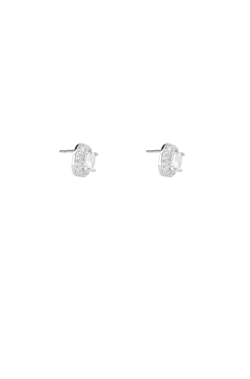 Back View So Royal Pave Stud In Silver 2