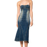 Front View So Y2k Denim Midi Dress