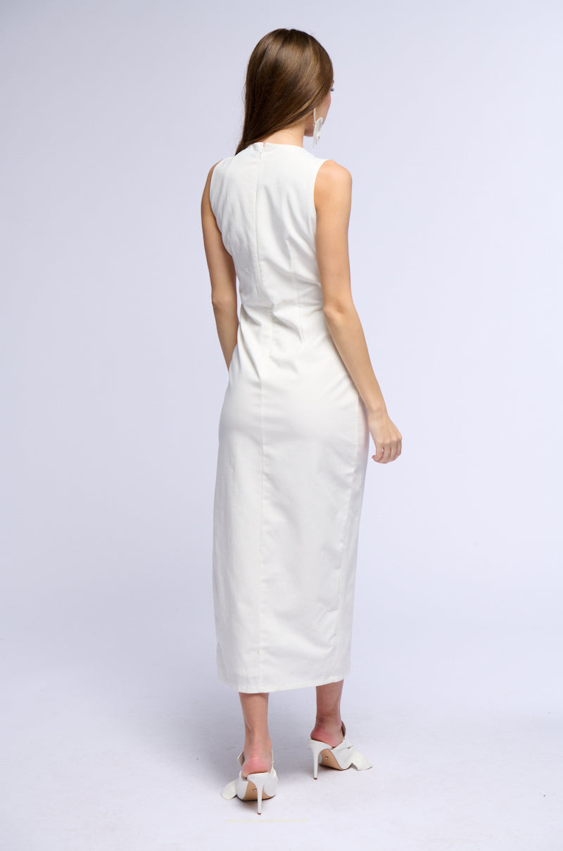 Extra View Sofia Linen Maxi Dress