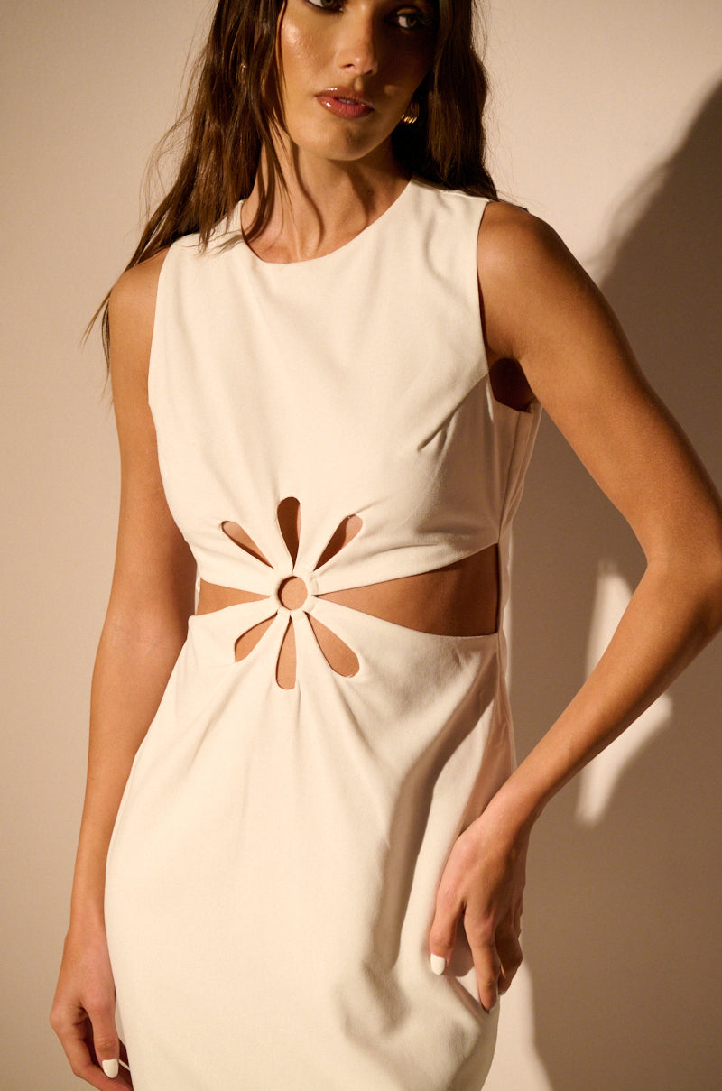 Extra View Sofia Linen Maxi Dress
