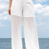 Front View Soho Chiffon Wide Leg Pants