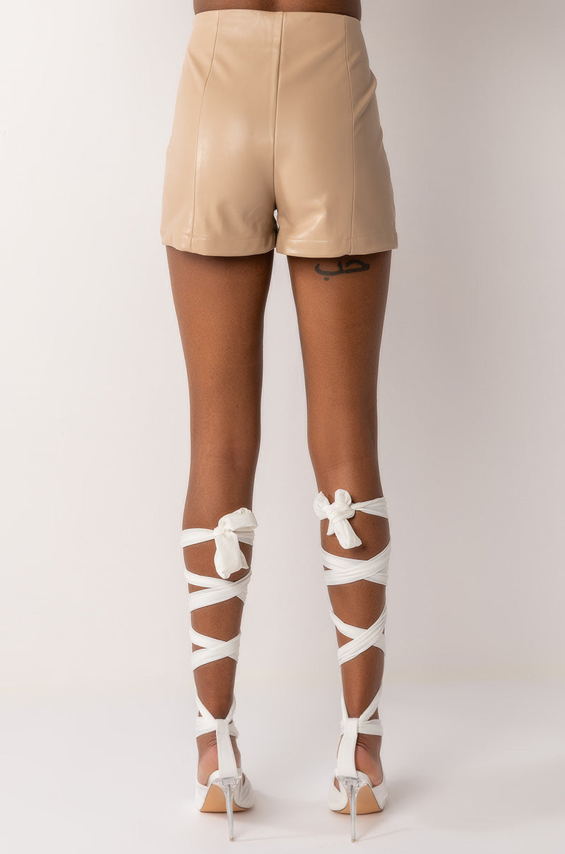 Extra View Soho Faux Leather Booty Short