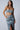 Front View Soleil Distressed Denim Bandeau